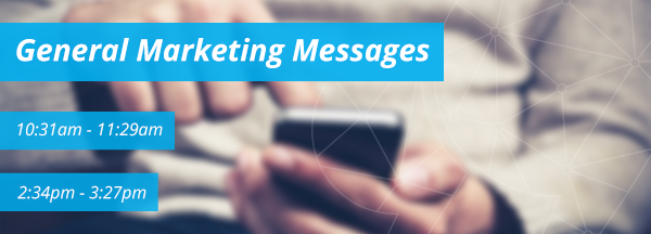 Marketing messages Marketing messages