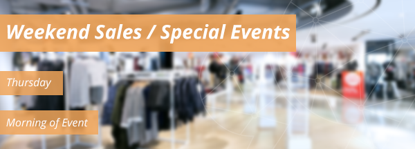 Special events Special events