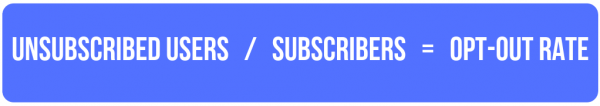 Opt-out calculation Opt-out calculation