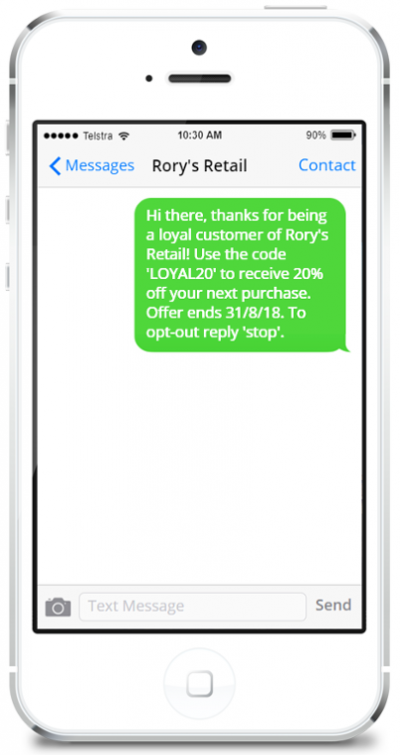 SMS coupon SMS coupon